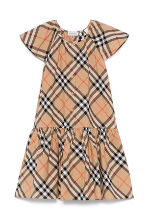 abito in cotone beige BURBERRY KIDS | 8100990B9368